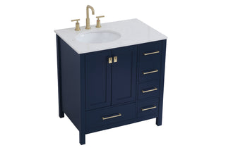 Irene Single Bathroom Vanity in Blue