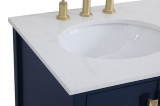 Irene Single Bathroom Vanity in Blue