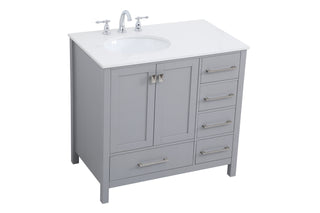 Irene Single Bathroom Vanity in Gray
