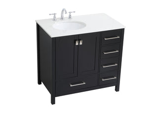 Irene Single Bathroom Vanity in Black