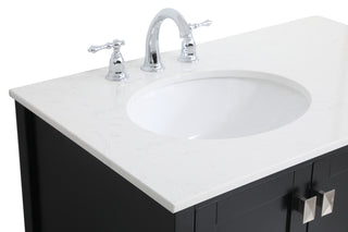Irene Single Bathroom Vanity in Black