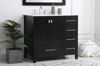 Irene Single Bathroom Vanity in Black