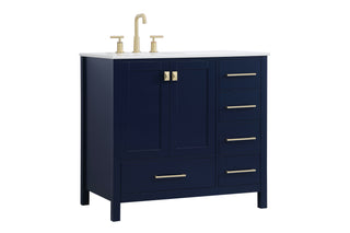 Irene Single Bathroom Vanity in Blue