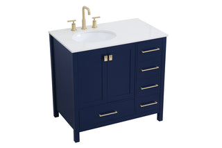 Irene Single Bathroom Vanity in Blue