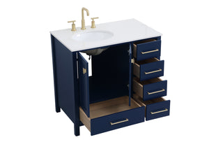 Irene Single Bathroom Vanity in Blue