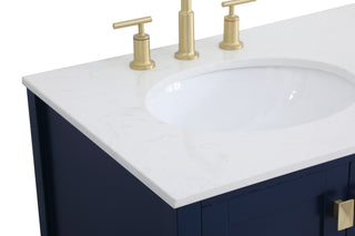 Irene Single Bathroom Vanity in Blue