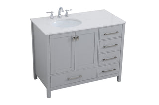 Irene Single Bathroom Vanity in Gray