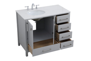 Irene Single Bathroom Vanity in Gray