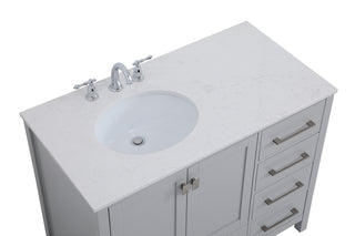 Irene Single Bathroom Vanity in Gray