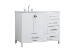 Irene Single Bathroom Vanity in White