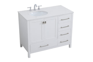 Irene Single Bathroom Vanity in White