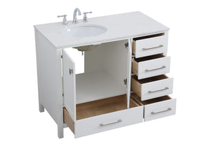 Irene Single Bathroom Vanity in White