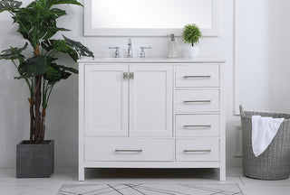 Irene Single Bathroom Vanity in White