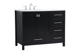 Irene Single Bathroom Vanity in Black