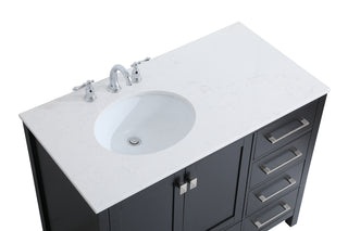 Irene Single Bathroom Vanity in Black