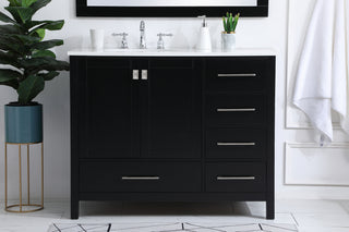 Irene Single Bathroom Vanity in Black