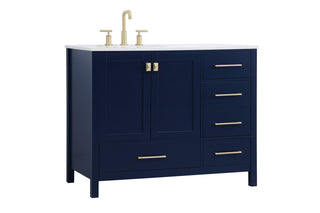 Irene Single Bathroom Vanity in Blue