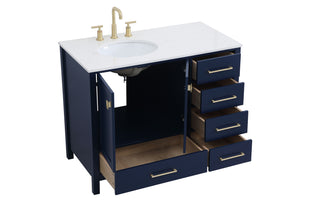 Irene Single Bathroom Vanity in Blue