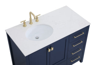Irene Single Bathroom Vanity in Blue