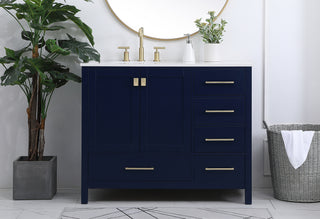 Irene Single Bathroom Vanity in Blue