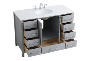 Irene Single Bathroom Vanity in Gray