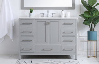 Irene Single Bathroom Vanity in Gray