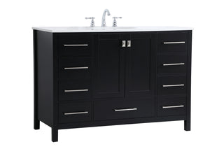 Irene Single Bathroom Vanity in Black