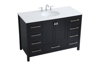 Irene Single Bathroom Vanity in Black