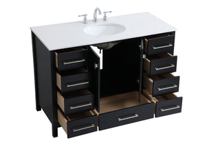 Irene Single Bathroom Vanity in Black