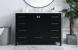 Irene Single Bathroom Vanity in Black