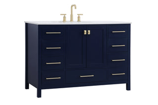 Irene Single Bathroom Vanity in Blue