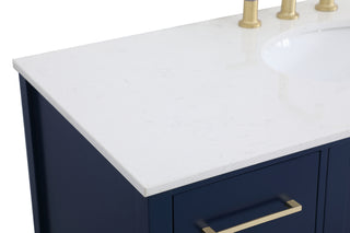 Irene Single Bathroom Vanity in Blue