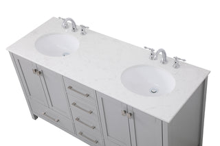 Irene Double Bathroom Vanity in Gray