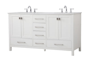 Irene Double Bathroom Vanity in White