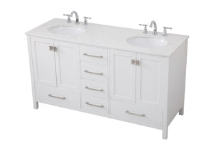 Irene Double Bathroom Vanity in White