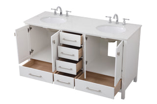 Irene Double Bathroom Vanity in White