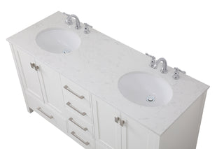 Irene Double Bathroom Vanity in White