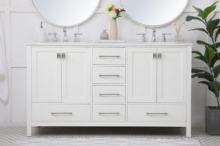 Irene Double Bathroom Vanity in White