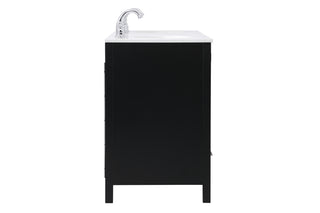 Irene Double Bathroom Vanity in Black