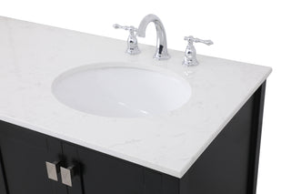 Irene Double Bathroom Vanity in Black