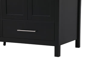 Irene Double Bathroom Vanity in Black