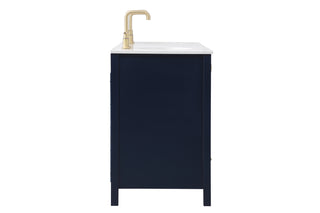 Irene Double Bathroom Vanity in Blue