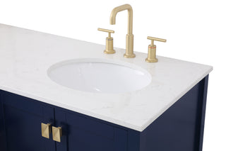 Irene Double Bathroom Vanity in Blue