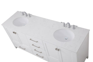 Irene Double Bathroom Vanity in White