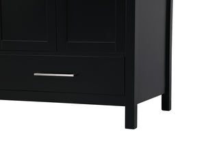 Irene Double Bathroom Vanity in Black