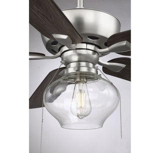 Mceil 52" Ceiling Fan in Brushed Nickel