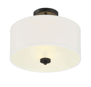 Msemi Two Light Semi-Flush Mount in Matte Black