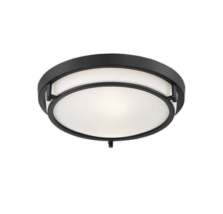 Mflus Two Light Semi-Flush Mount in Matte Black