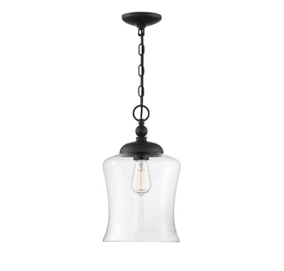 Mpend One Light Pendant in Matte Black