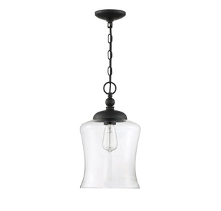Mpend One Light Pendant in Matte Black